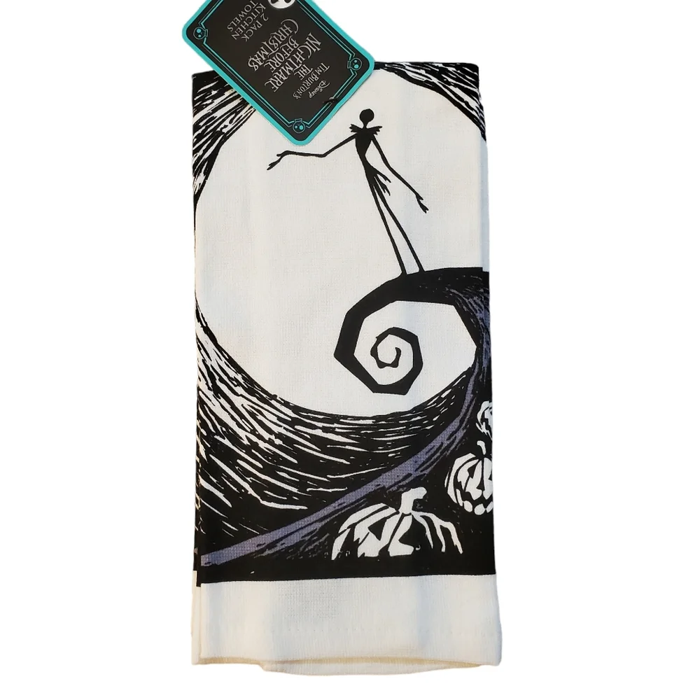 Disney Nightmare Before Christmas Jack Skellington Kitchen Towels Pack Of 2 New‎